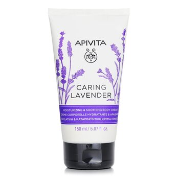 ApivitaCaring Lavender Moisturizing & Soothing Body Cream - For Sensitive Skin 150ml/4.74oz