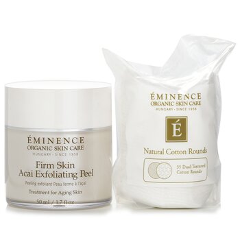 EminenceFirm Skin Acai Exfoliating Peel (with 35 Dual-Textured Cotton Rounds) 50ml/1.7oz