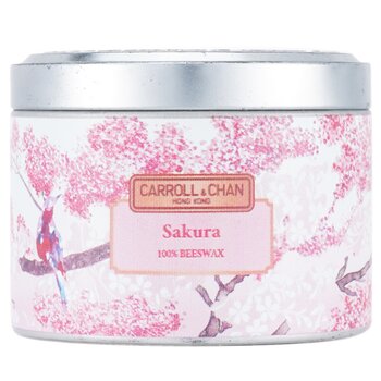 Carroll & Chan100% Beeswax Tin Candle - Sakura (8x6) cm