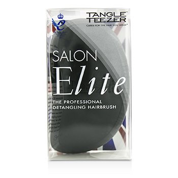 Tangle TeezerSalon Elite Professional Detangling Hair Brush - Midnight Black (For Wet & Dry Hair) 1pc