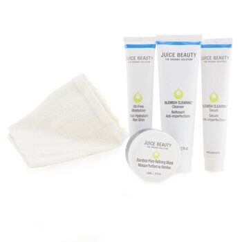 Juice BeautyBlemish Clearing Solutions Kit 4pcs+1washcloth