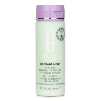 CliniqueAll about Clean All-In-One Cleansing Micellar Milk + Makeup Remover - Very Dry to Dry Combination 200ml/6.7oz