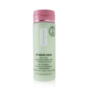 CliniqueAll about Clean All-In-One Cleansing Micellar Milk + Makeup Remover - Combination Oily to Oily 200ml/6.7oz