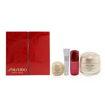 ShiseidoSmooth Skin Sensations Set: Benefiance Day Cream SPF23 50ml + Ultimune Concentrate 10ml + Benefiance Smoothing Cream 15ml + Benefiance Eye Cre