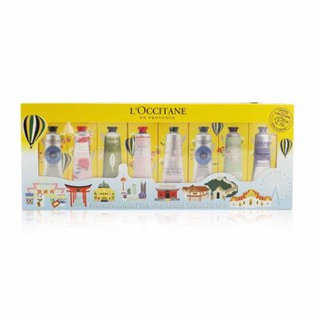 L'OccitaneProvence Around The World Hand Cream Kit Of 8: (2xShea Butter + 1x Rose, Cherry Blossom, Lavender, Peony, Almond, Verbena) 30ml/1oz 8x30ml/1
