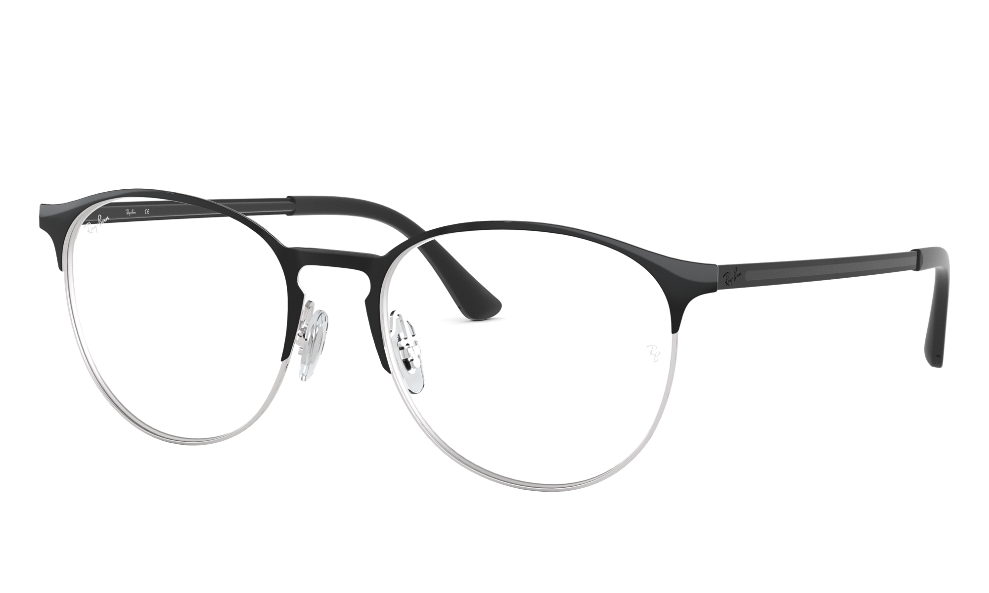 Ray-Ban Unisex Rx6375 Black On Silver Size: Standard