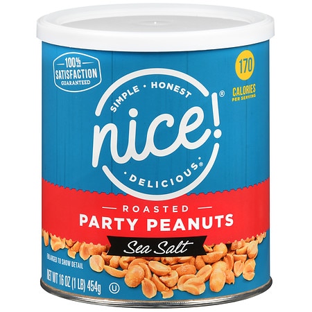 Nice! Roasted Party Peanuts Sea Salt - 16.0 oz