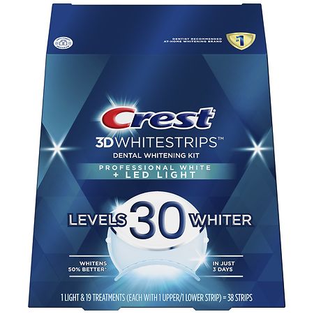 Crest 3D Whitestrips + LED Light Teeth Whitening Kit - 1.0 set