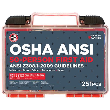 Be Smart Get Prepared OSHA ANSI First Aid Kit - 1.0 set
