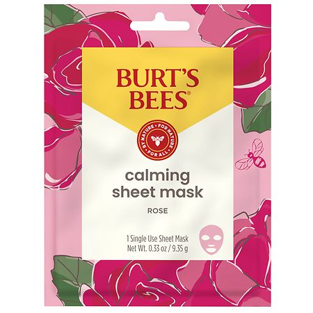 Burt's Bees Calming Sheet Mask with Rose - 0.33 oz