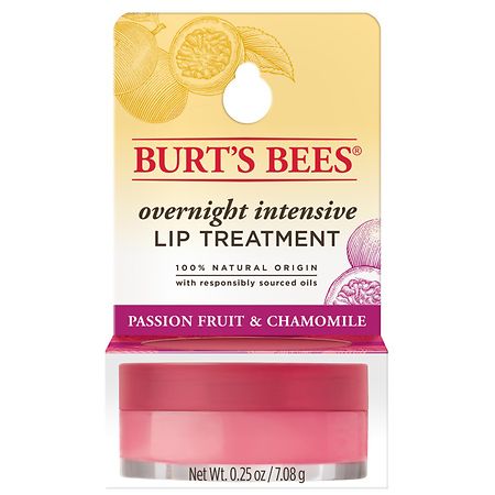 Burt's Bees Overnight Intensive Lip Treatment Passion Fruit and Chamomile - 0.25 OZ