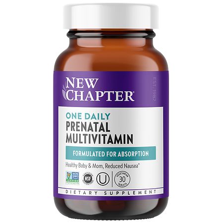 New Chapter One Daily Prenatal Multivitamin, Vegetarian Tablets - 30.0 ea