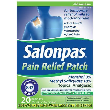 Salonpas Pain Relief Patches - 20.0 ea