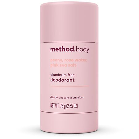 Method Body Women's Deodorant Peony, Rose Water, Pink Sea Salt - 2.65 oz