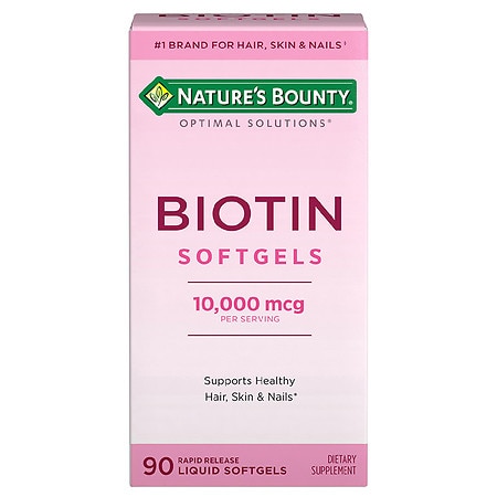 Nature's Bounty Optimal Solutions Biotin 10,000 mcg Softgels - 90.0 ea