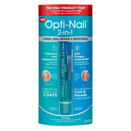 Opti-Nail 2-in-1 Fungal Nail Repair Plus Antifungal - 0.17 oz x 2 pack