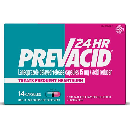 Prevacid 24HR Lansoprazole Delayed-Release Capsules 15 mg/Acid Reducer - 14.0 ea
