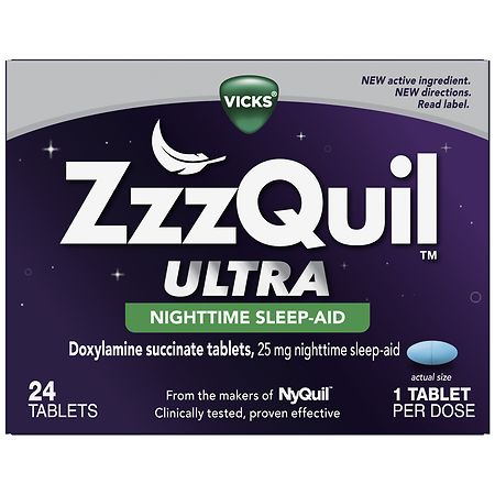 ZzzQuil Ultra, Nighttime Sleep Aid, 25 mg Doxylamine Succinate - 24.0 ea
