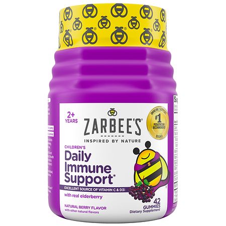 Zarbee's Children's Daily Immune Support Gummies with Elderberry - 42.0 ea