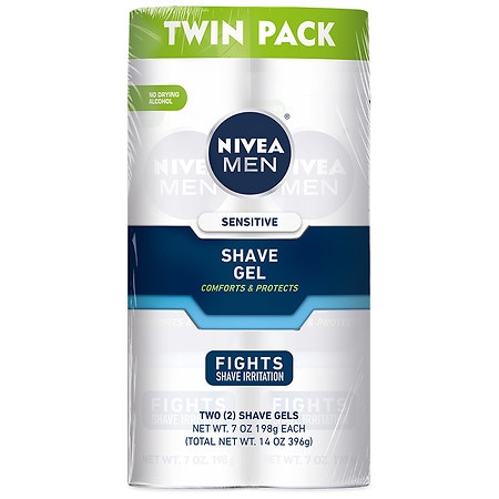 Nivea Men Sensitive Shave Gel - 7.0 oz x 2 pack