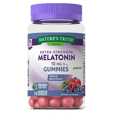 Nature's Truth Melatonin Gummies 10 mg Natural Berry Flavor - 70.0 ea