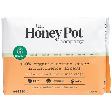 The Honey Pot Organic Herbal Incontinence Pantiliners - 20.0 ea