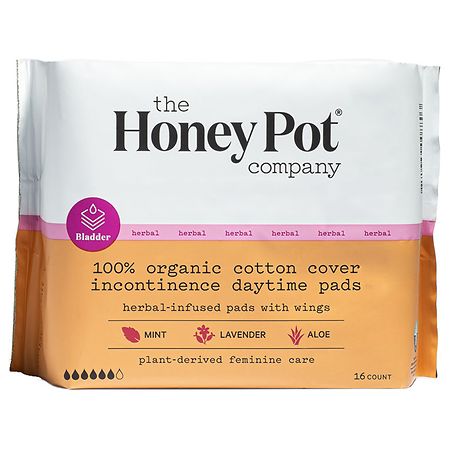 The Honey Pot Organic Herbal Incontinence Daytime Pad - 16.0 ea