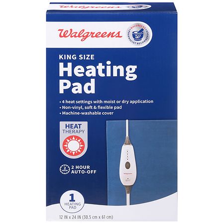 Walgreens Heating Pad King Moist / Dry - 1.0 ea