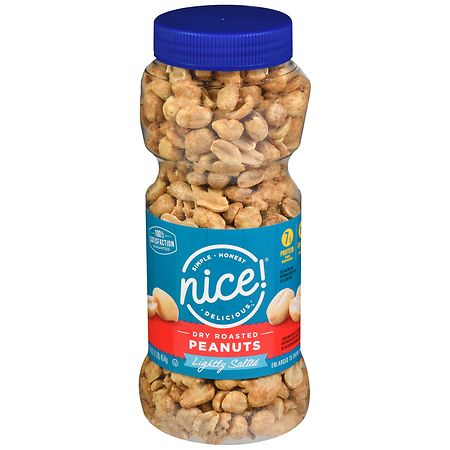 Nice! Dry Roasted Peanuts Lightly Salted - 16.0 oz