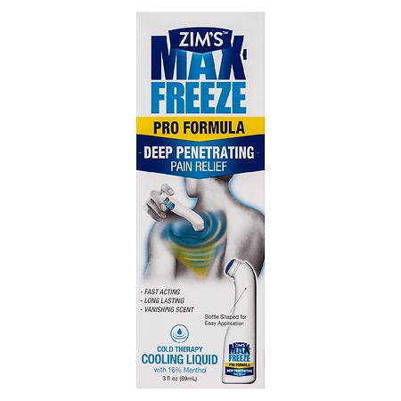 Zim's Max Freeze Pain Relief Topical Analgesic Cooling Liquid for Muscles and Joints - 3.0 FL OZ