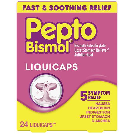 Pepto-Bismol LiquiCaps, Fast Relief for Upset Stomach - 24.0 ea