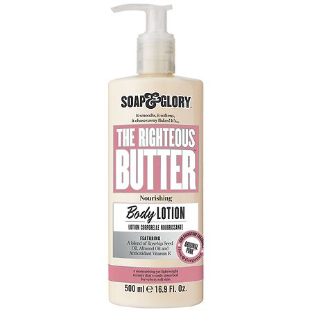 Soap & Glory The Righteous Butter Moisturizing Body Lotion Original Pink - 16.9 fl oz
