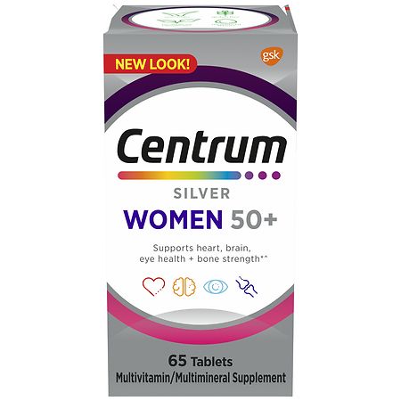 Centrum Women 50+, Multivitamin & Multimineral Supplements Tablets - 65.0 ea