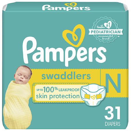 Pampers Swaddlers Diapers Newborn - 84.0 ea