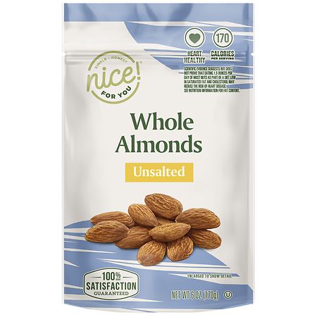 Nice! Whole Almonds Unsalted - 6.0 oz