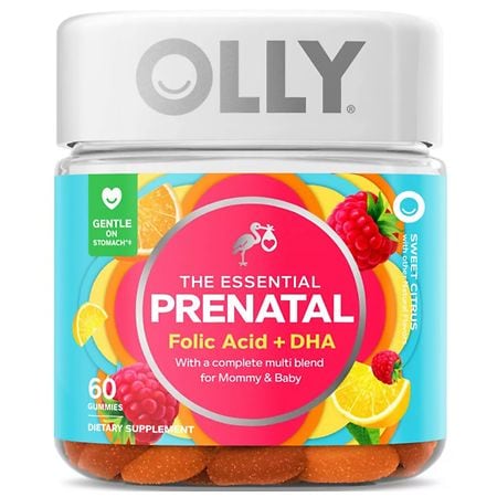 OLLY The Essential Prenatal Multi Vitamins Sweet Citrus - 60.0 ea
