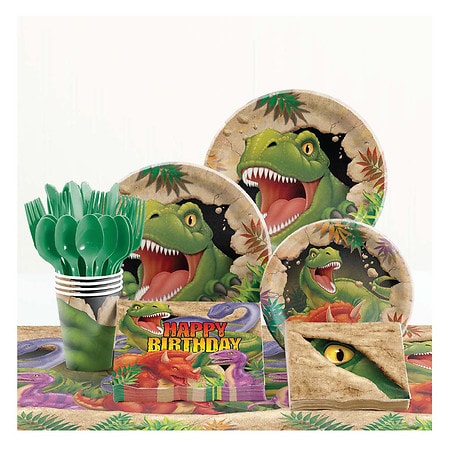 Creative Converting Dinosaur Birthday Party Supplies Kit - 1.0 ea