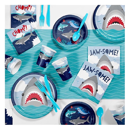 Creative Converting Shark Party Party Supplies Kit - 1.0 ea