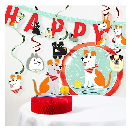 Creative Converting Dog Party Birthday Decorations Kit - 1.0 ea