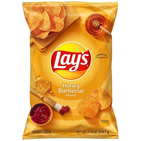 Lay's Potato Chips, Honey Barbecue Flavored BBQ - 7.75 oz
