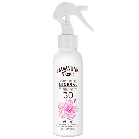 Hawaiian Tropic Mineral Sunscreen Skin Nourishing Milk Spray SPF 30 - 3.4 fl oz