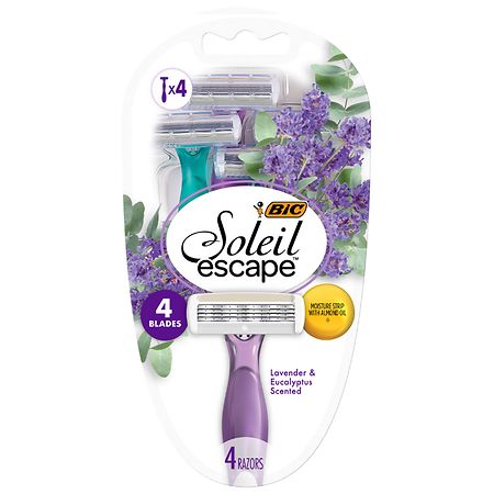 BIC Soleil Escape, Women's Disposable Razors Lavender & Eucalyptus - 4.0 EA
