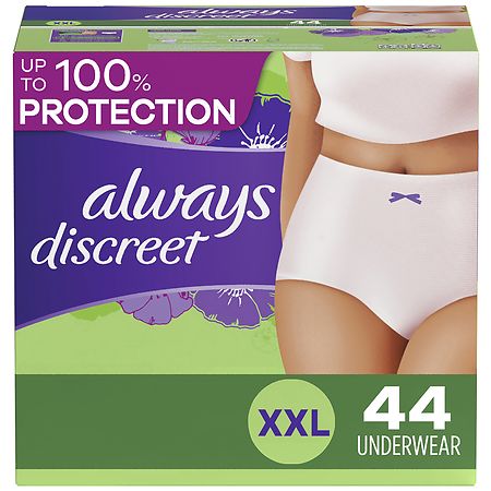Always Discreet Adult Incontinence Underwear Extra Extra Large - 22.0 ea x 2 pack