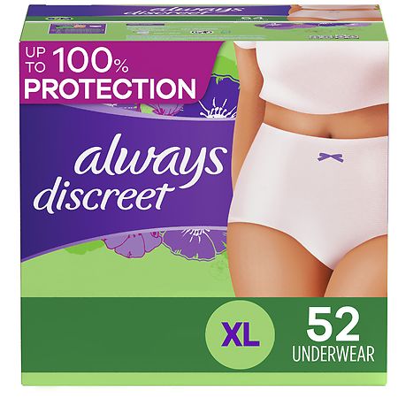 Always Discreet Adult Incontinence Underwear Extra Large - 26.0 ea x 2 pack