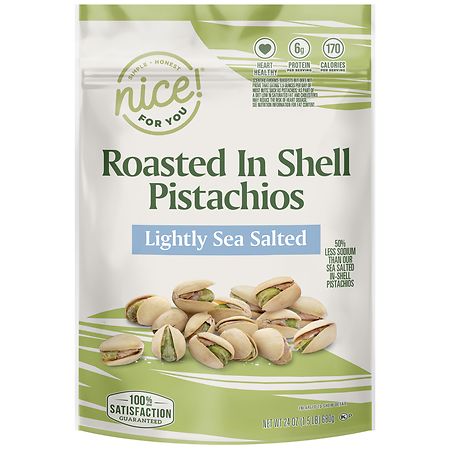 Nice! Roasted in Shell Pistachios Lightly Sea Salted - 24.0 oz