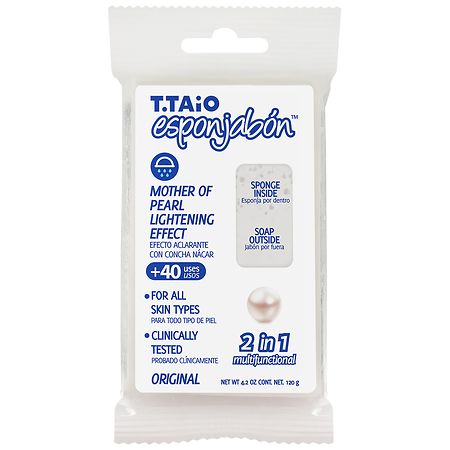 T.TAIO Esponjabon Mother of Pearl Soap Sponge - 4.2 oz