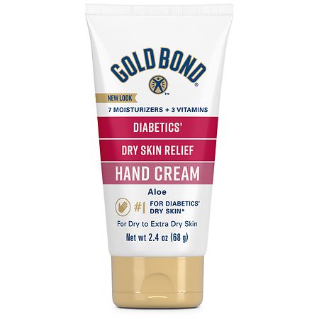 Gold Bond Diabetics' Dry Skin Relief Hand Cream, With Aloe Fragrance Free - 2.4 oz