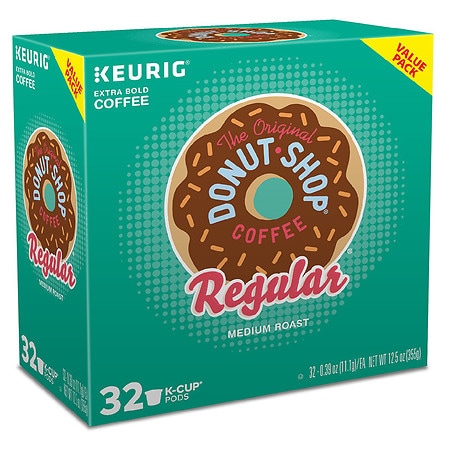 The Original Donut Shop Regular Value Pack K-Cup Pods Medium Roast - 0.39 oz x 32 pack