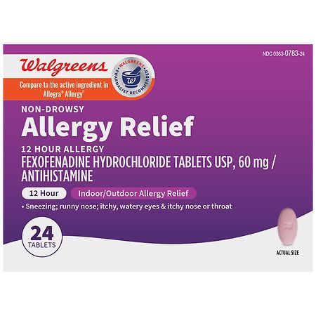 Walgreens 12 Hour Allergy Relief Tablets - 24.0 ea