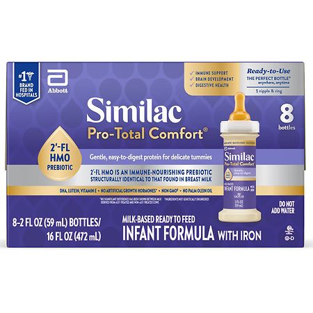 Similac Pro-Advance Infant Formula With Iron, Ready-to-Feed - 2.0 fl oz x 8 pack